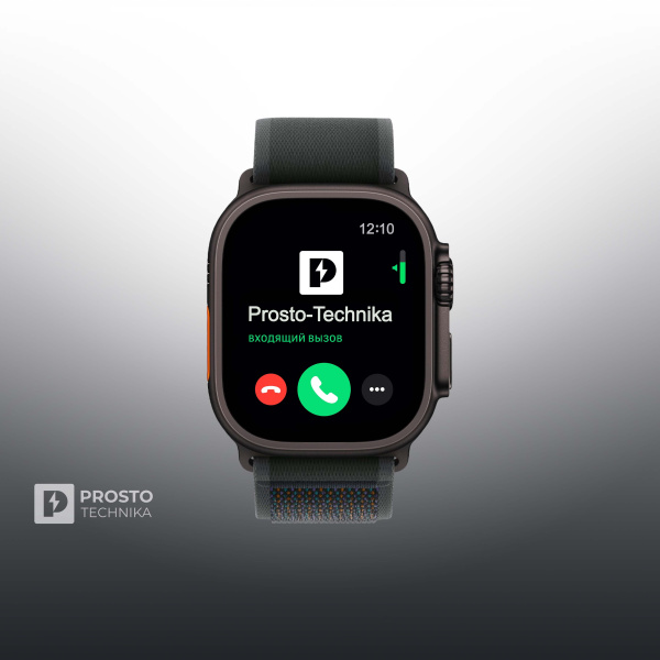 Часы Apple Watch Ultra 2, 49 мм, титан чёрного цвета, ремешок Trail чёрного цвета (2024) S/M